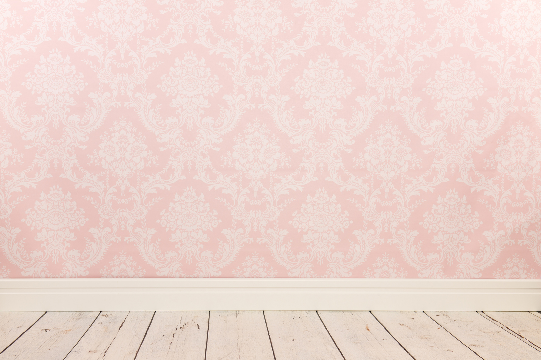 Vintage wall and wooden floor